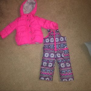 Carters 2T Snowpants and Coat